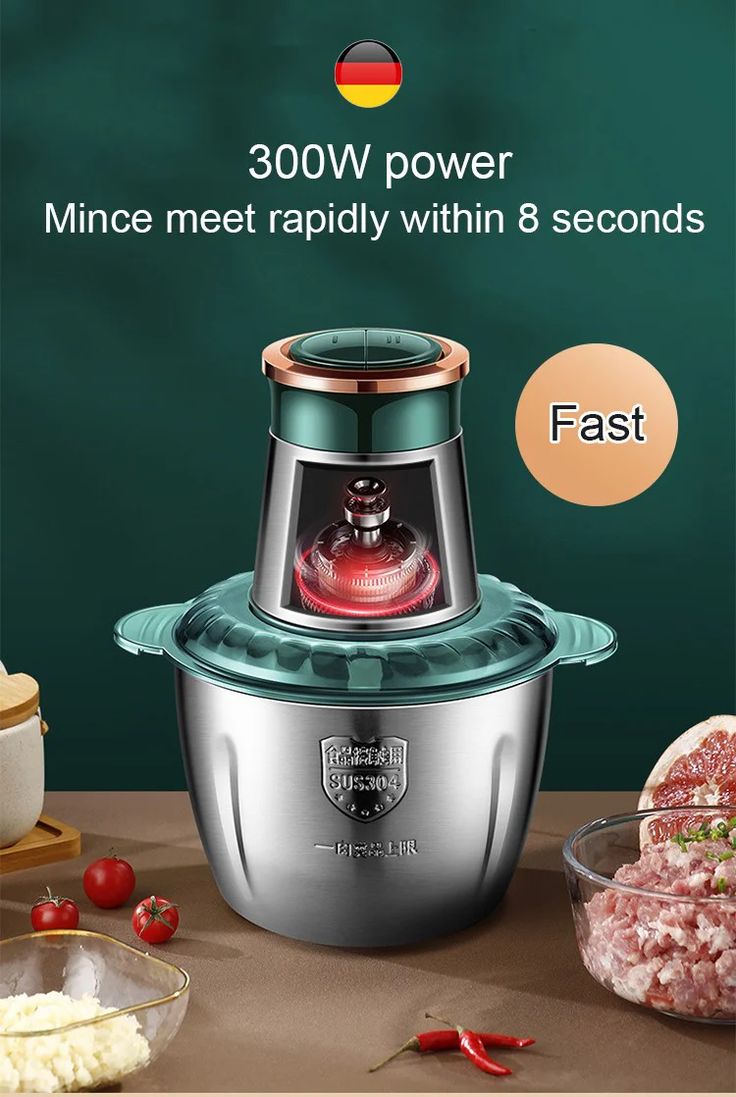 STAINLESS STEEL MINCER 2L